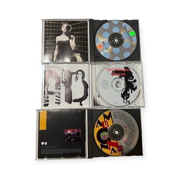 Lot Of 3 Madonna CDs The Immaculate Collection, Dick Tracy, American Life, used - Picture 2 of 3